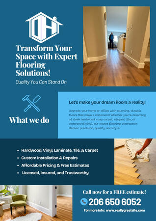Flooring service flyer